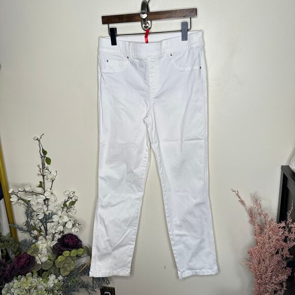 SPANX SPANXshape EveryWear Straight Leg Jeans White Sz Large {TT25} - Picture 3 of 7
